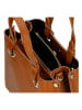 Wojas Leder-Henkeltasche in Hellbraun - (B)25 x (H)23 x (T)12 cm