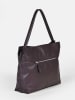 FREDs BRUDER Leder-Shopper in Braun - (B)40 x (H)29 x (T)11 cm