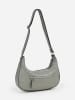 FREDs BRUDER Leder-Umhängetasche in Grau - (B)36 x (H)20 x (T)8 cm