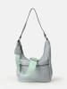 FREDs BRUDER Leder-Schultertasche in Hellblau - (B)28 x (H)23 x (T)10 cm