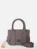 FREDs BRUDER Leder-Henkeltasche in Taupe in Grau - (B)22 x (H)18 x (T)12 cm