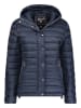 Geographical Norway Doorgestikte jas "Bubulle" donkerblauw