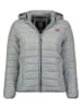 Geographical Norway Doorgestikte jas "Atika" lichtgrijs