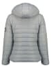 Geographical Norway Doorgestikte jas "Atika" lichtgrijs