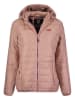 Geographical Norway Doorgestikte jas "Atika" lichtroze