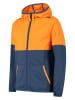 CMP Fleecejacke in Orange/ Dunkelblau