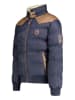 Geographical Norway Doorgestikte jas "Abramovitch" donkerblauw