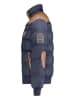 Geographical Norway Doorgestikte jas "Abramovitch" donkerblauw