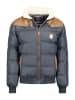 Geographical Norway Doorgestikte jas "Abramovitch" donkergrijs