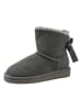 natural world Leder-Winterboots in Anthrazit