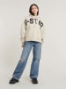 G-Star Hoodie crème/zwart