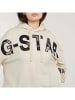 G-Star Hoodie in Creme/ Schwarz