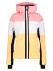 CMP Ski-/snowboardjas lichtroze/wit/geel