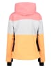 CMP Ski-/snowboardjas lichtroze/wit/geel