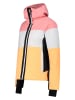CMP Ski-/snowboardjas lichtroze/wit/geel