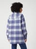 Wrangler Hemdjacke in Lila/ Hellblau