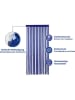 Wenko Gordijn blauw/wit - (L)200 x (B)90 cm