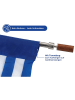 Wenko Gordijn blauw/wit - (L)200 x (B)90 cm