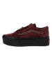 Vans Leren sneakers "Old Skool Stackform" donkerrood