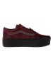 Vans Leren sneakers "Old Skool Stackform" donkerrood