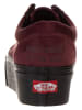 Vans Skórzane sneakersy "Old Skool Stackform" w kolorze ciemnoczerwonym