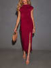 Milan Kiss Kleid in Bordeaux