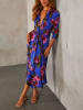 Milan Kiss Kleid in Blau/ Pink