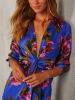 Milan Kiss Kleid in Blau/ Pink