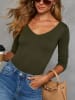 Milan Kiss Bluse in Khaki