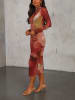 Milan Kiss Kleid in Braun