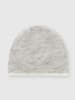 Benetton Dwustronna czapka beanie w kolorze szaro-białym