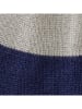 Benetton Beanie in Dunkelblau/ Rot/ Grau