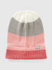 Benetton Czapka beanie w kolorze jasnoróżowo-szarym