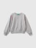 Benetton Sweatshirt in Hellgrau