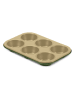 Guardini Forma w kolorze beżowo-zielonym do muffinek - 27 x 18,5 x 3 cm