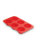 Guardini Siliconen muffinvorm rood - (B)29 x (H)17 x (D)3,5 cm
