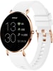 XCOAST Smartwatch "Siona 2 ultra flach" in Weiß/ Roségold