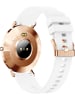 XCOAST Smartwatch "Siona 2 ultra flach" in Weiß/ Roségold