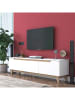 Evila TV-Regal in Weiß - (B)180 x (H)48,6 x (T)35 cm