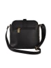 Lia Biassoni Leren schoudertas zwart - (B)22 x (H)26 x (D)12 cm