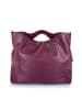 Mila Blu Leren handtas bordeaux - (B)39 x (H)31 x (D)5 cm