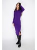 ASSUILI Strickkleid in Lila