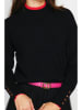 ASSUILI Kaschmir-Pullover in Schwarz