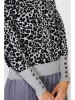 ASSUILI Pullover in Schwarz/ Grau