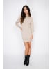 ASSUILI Strickkleid in Beige