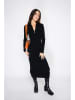 ASSUILI Kaschmir-Strickkleid in Schwarz
