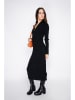ASSUILI Kaschmir-Strickkleid in Schwarz