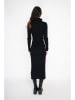 ASSUILI Kaschmir-Strickkleid in Schwarz
