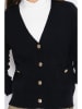 ASSUILI Kaschmir-Cardigan in Schwarz
