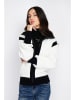 ASSUILI Cardigan in Weiß/ Schwarz